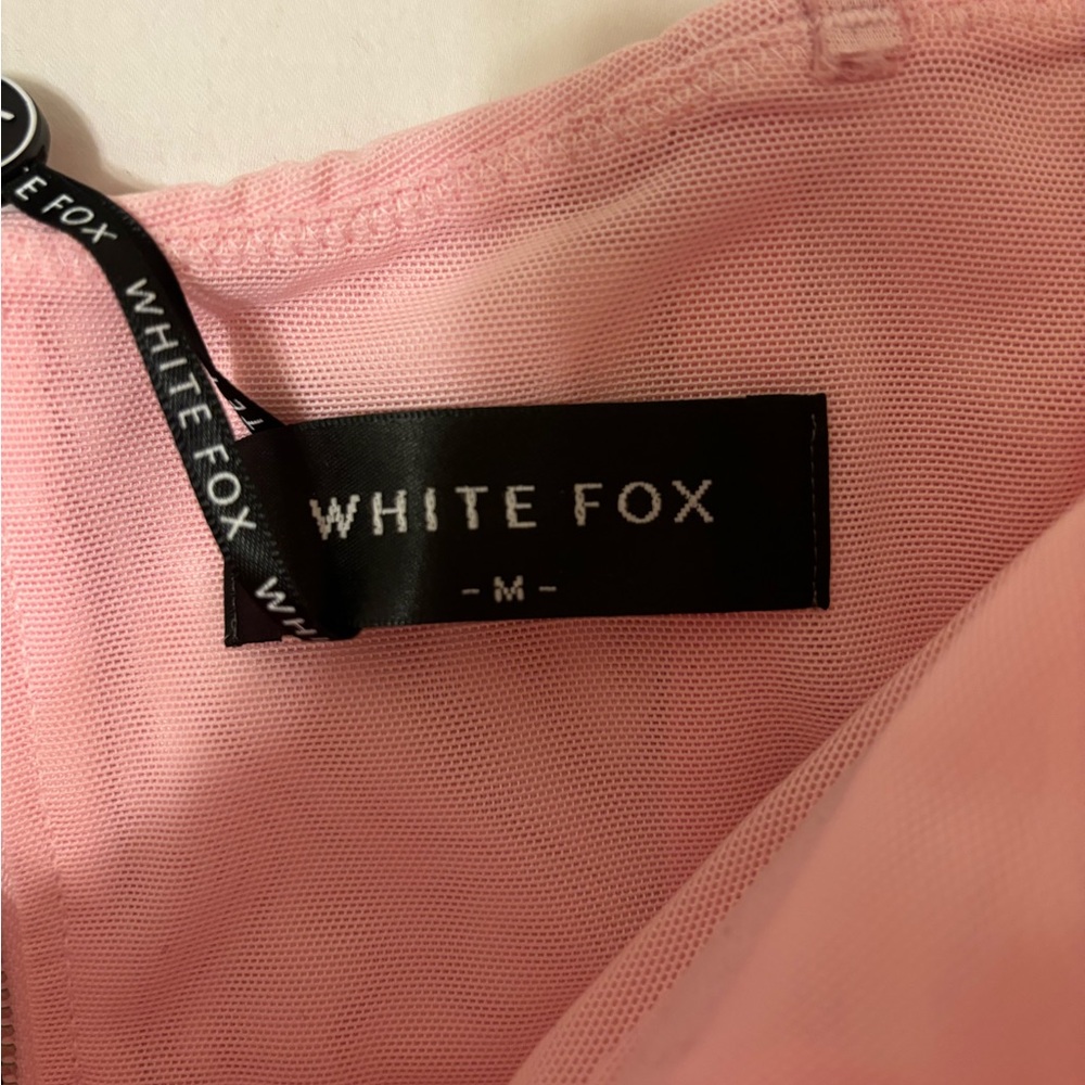 White Fox Boutique Pink Corset Top - Picture 3 of 3